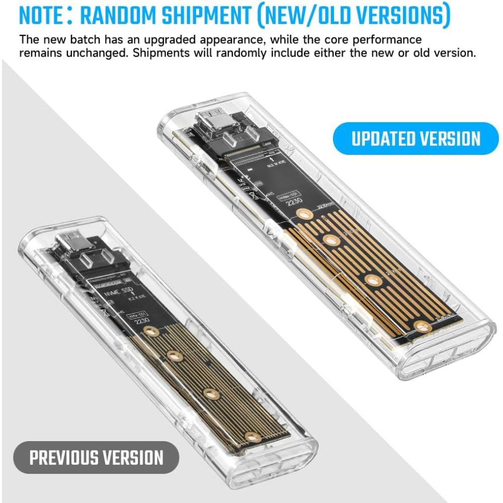 Корпус для SSD M2 NVMe AXFEE USB Type C 10 Гбит с поддержкой 2230 2242 2260 2280 без SSD